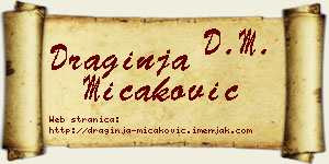 Draginja Micaković vizit kartica